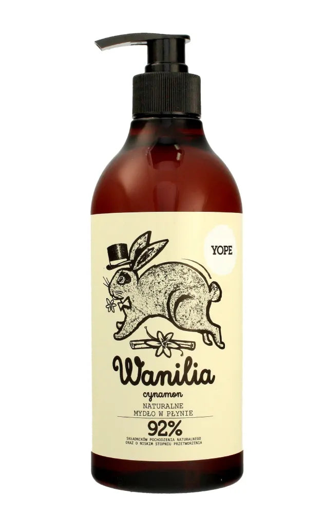YOPE Liquid soap VANILLA and CINNAMON 500ml - Kosmetika
