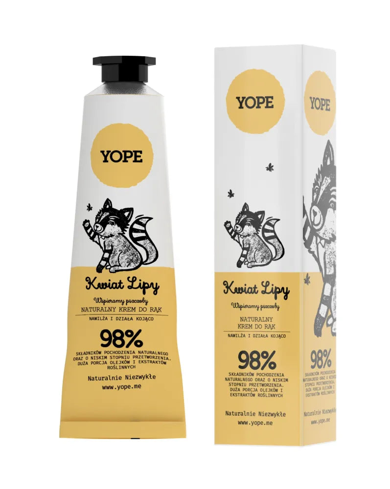 YOPE Natural Hand Cream LINDEN FLOWER 50 ml rankų kremas - Kosmetika