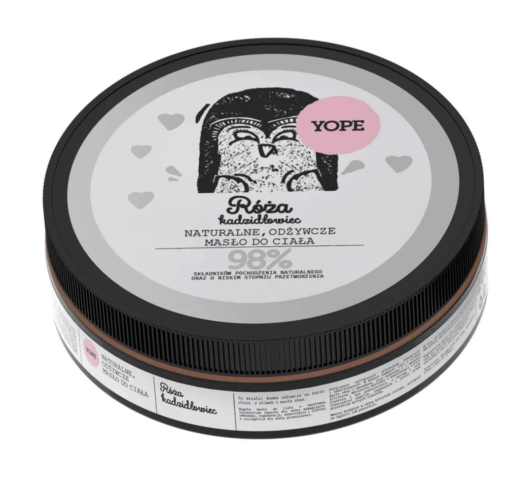 YOPE Natūralus Maitinantis Kūno Sviestas Rožė ir Smilkalai 200ml - Kosmetika