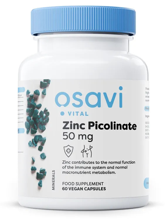 Zinc Picolinate 50mg - 60 vegan caps - Osavi - Papildai