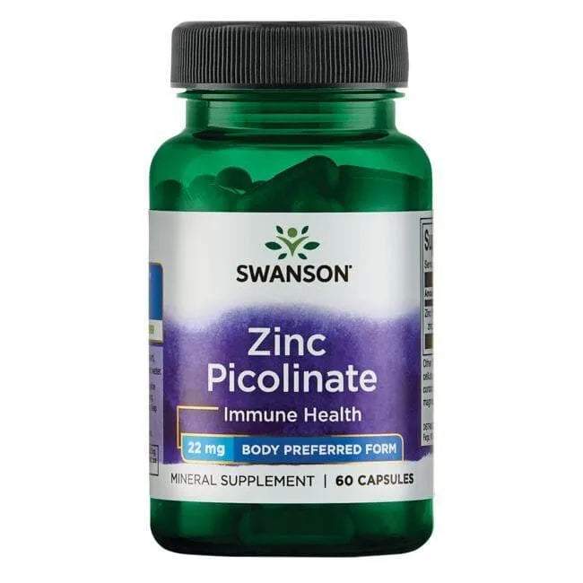 Zinc Picolinate - Cinko pikolinatas - 22 mg - N60 - Swanson - Papildai